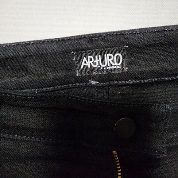 Arturo Denim Black Stretch Japanese Denim So Tough Skinny Jeans - Picture 6 of 8